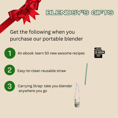 Portable Rechargeable Blender for Smoothies and Juices
